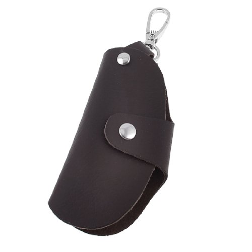 Ruilogod Drücken Sie Bols Braune Kunstleder-Faltschlüssel Keychain-Halter von Ruilogod