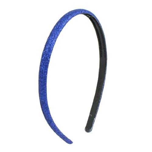 Ruilogod Dual-Reihen Zähne Glittery Pulver Detail Haarnetz Dunkelblau für Mädchen von Ruilogod