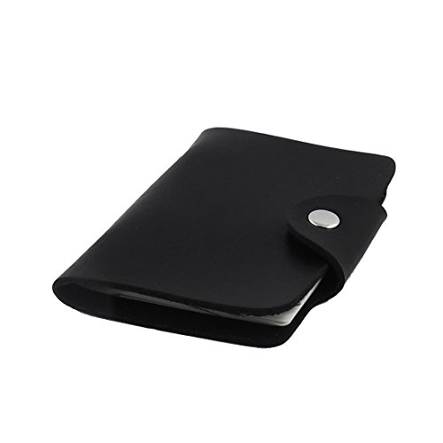 Ruilogod Faux Leder 12 Blatt Bankkreditkarten Tasche Fallhalter Schwarz von Ruilogod