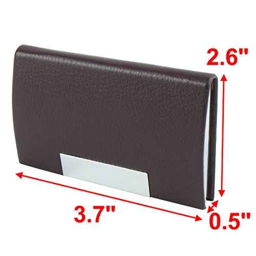 Ruilogod Faux Leder Outdoor Travel Geschäftsname Karten Fall Halter Lagerung Container Box von Ruilogod