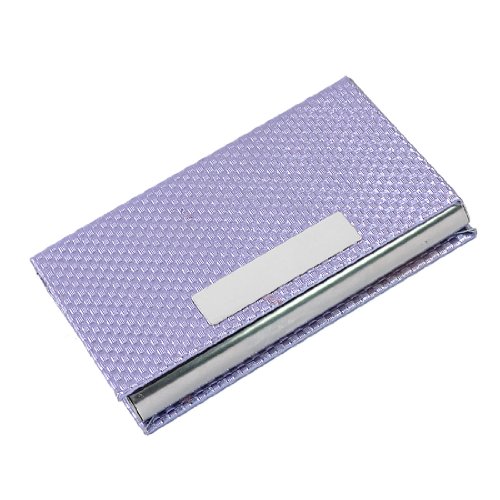 Ruilogod Faux-Leder-beschichteter magnetischer Verschluss-Visitenkarten-Gehäusehalter Licht lila von Ruilogod