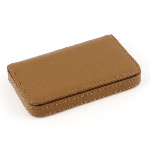 Ruilogod Faux Leder genähter Saum Business Credit Name Karten Organisator Halter von Ruilogod