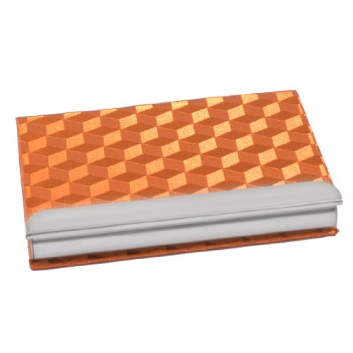 Ruilogod Faux-Lederbeschichteter magnetischer strukturierter Name Visitenkarten-Fallorange von Ruilogod