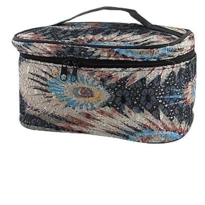 Ruilogod Frau Bestickt Peacock Tail Muster Makeup Handtasche von Ruilogod