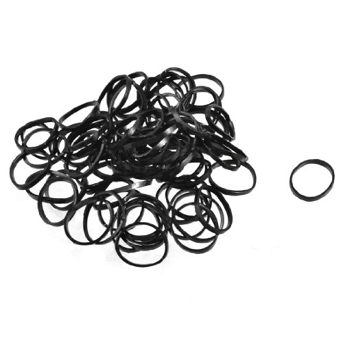 Ruilogod Frau Elastic Poneytail Halter Frisuren-Haar-Riegel-Band 2 Taschen Schwarz von Ruilogod
