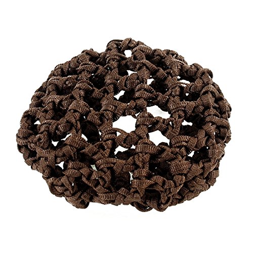 Ruilogod Frauen Kellnerin Kaffee Farbe Knoten Flexibel Tanzen Skating Bun Hair Deckung Netto von Ruilogod