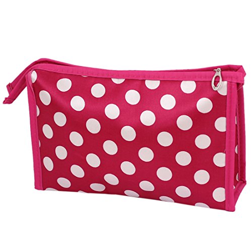 Ruilogod Frauen Punkt Muster Kosmetiktasche Schönheit Makeup Handtasche Container von Ruilogod