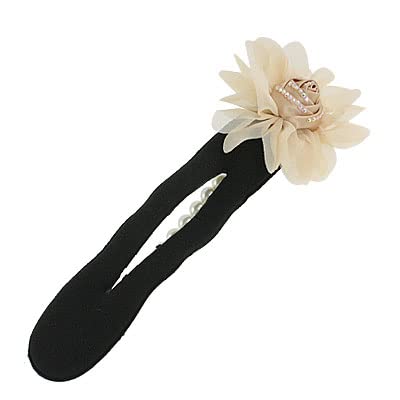 Ruilogod Frauen-Rosen-Blumen-nachgemachte Perlen-Detail Schwamm-Haar-Styling-Lockenwickler-Hersteller von Ruilogod