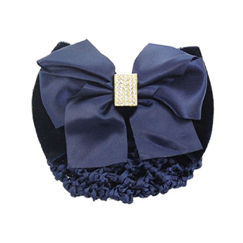 Ruilogod Frauen Strass Detail Blue Bowknot Barrette Haarspange Snood Ruilogod Frauen Strass Detail Blue Bowknot Barrette Haarspange Snood von Ruilogod