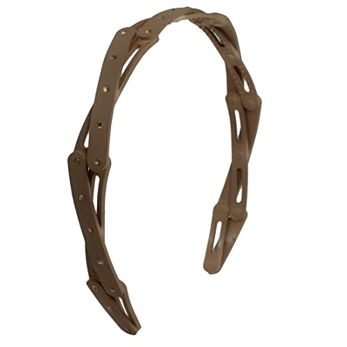 Ruilogod Fraufaux Strass-Dekor Kunststoff-Haar-Band-Hauptband-Dunkel Khaki von Ruilogod