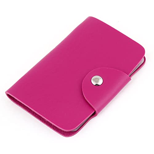 Ruilogod Fuchsia Kunstleder 12 Stück Kapazität Bankgeschäft ID Karteninhaber Organizer von Ruilogod