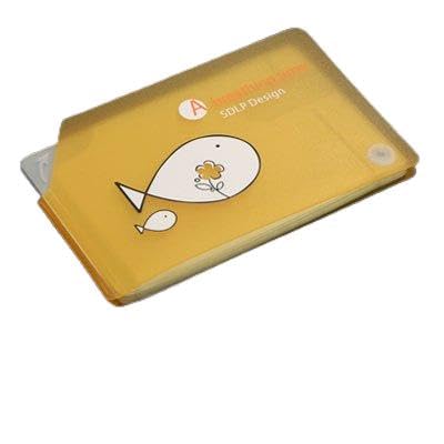 Ruilogod Gelber Kunststoff Bankkredit Identifikation-Kartenhalter-Kasten von Ruilogod