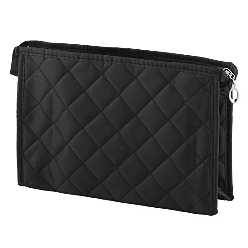 Ruilogod Haushalt Frauen Reise-Polyester mit Reißverschluss Handy-Halter Cosmetic Bag Black von Ruilogod