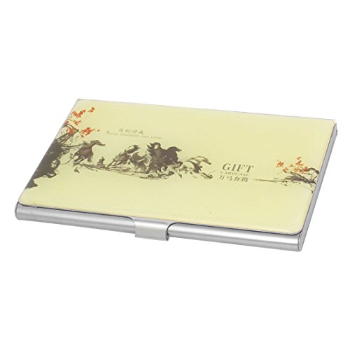 Ruilogod Horse Print Chinesischer Stil Horizontaler Kreditname ID-Kartenhalter-Box von Ruilogod