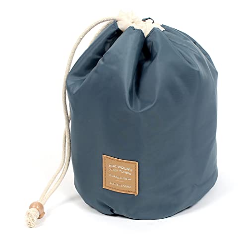 Ruilogod Kosmetische Makeup-Kulturraum-Speicher-Organizer-Zeichnen String-Tasche blau von Ruilogod