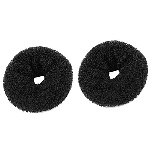 Ruilogod Kreisförmige frauen magische donut bun ring maker haar salon gerät 2 stücke schwarz von Ruilogod