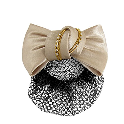 Ruilogod Kristall Inlaid Aprikosen Bowknot Decor Metall Haarspange Für Frauen von Ruilogod