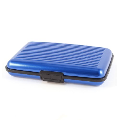 Ruilogod Kunststoff-7 Compartments VIP-Name Visitenkarte-Halter-Kasten Dunkelblau von Ruilogod