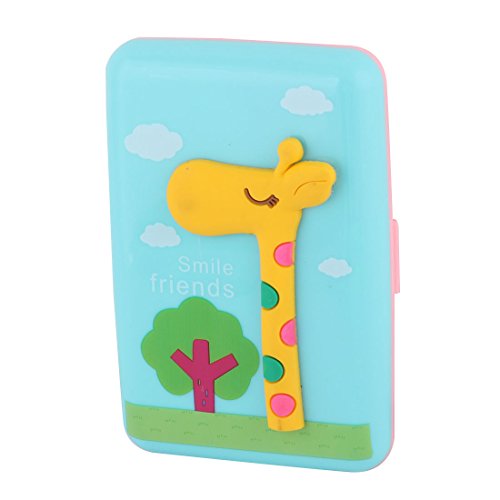 Ruilogod Kunststoff rechteckige Giraffe-Dekoration Tragbare Bank-Kartenhalter-Fall-Box-Tasche von Ruilogod