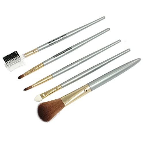 Ruilogod Kunststoffgriff Wimpernkamm Lidschatten Pinsel 5 in 1 Make-up Set für Frauen von Ruilogod