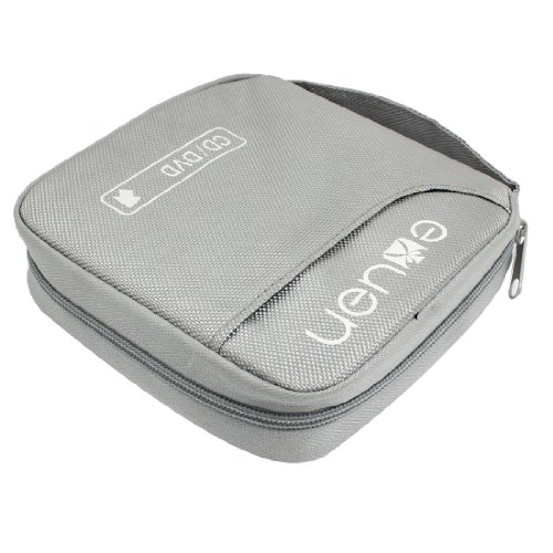 Ruilogod LKW-Auto-Reißverschluss Grau-Nylon-Abdeckung 32 Kapazität VCD-DVD-Organizer-Tasche von Ruilogod