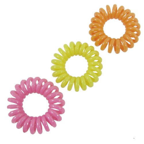Ruilogod Lady Yellow Orange Rosa Stretchy Telefon Linie Form Haarband 3 Stück Ruilogod Lady Yellow Orange Rosa Stretchy Telefon Linie Form Haarband 3 Stück von Ruilogod