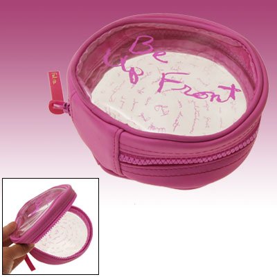 Ruilogod Liebenswerte runde tragbare Mädchen-Kosmetik-Tasche Rosa von Ruilogod