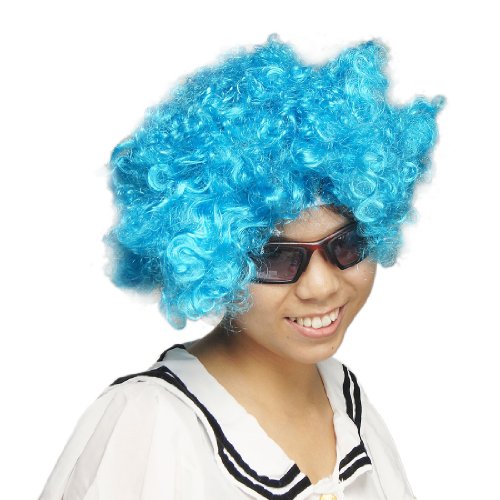Ruilogod Locy Style Blue Synthetic Faser Gefälschte Haare Kurz Clown Perücke Ruilogod Locy Style Blue Synthetic Faser Gefälschte Haare Kurz Clown Perücke von Ruilogod