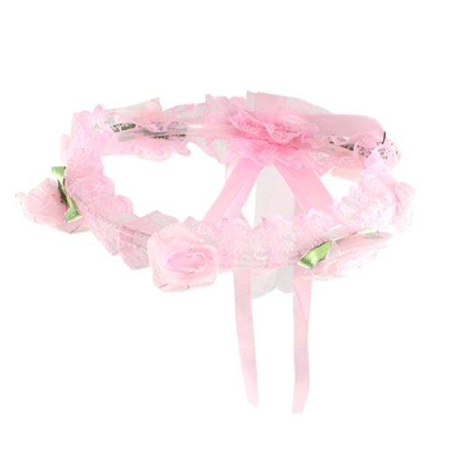Ruilogod Mädchen 5.9" Durchmesser Hochzeit Kostüm Blumen-Stirnband Rosa von Ruilogod