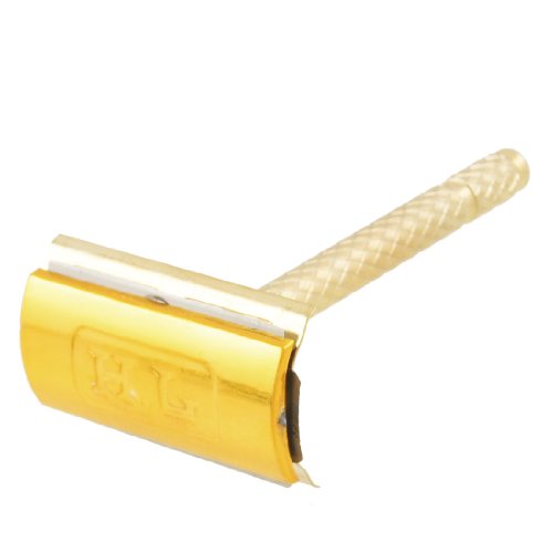 Ruilogod Männer Goldton Metall -Handgriff Razor w 2 Klinge + Case Ruilogod Männer Goldton Metall -Handgriff Razor w 2 Klinge + Case von Ruilogod