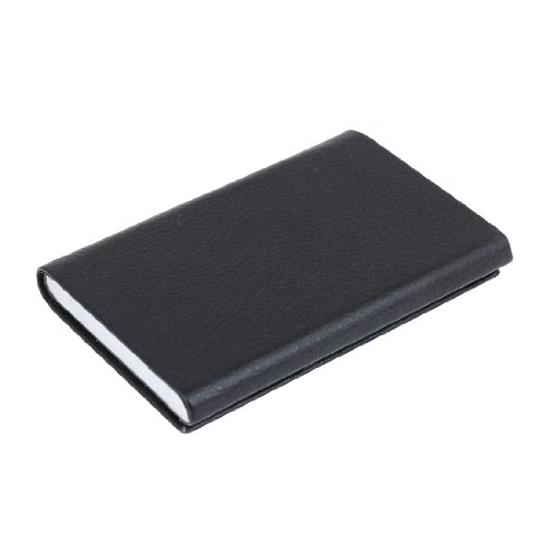 Ruilogod Magnetischer Verschluss Black Metal Credit Business ID Kartenhalter Box Fall Organizer von Ruilogod