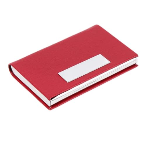 Ruilogod Magnetischer Verschluss rotes Metallkredit BA NK-Visitenkarte Holding Box Fall Organizer von Ruilogod