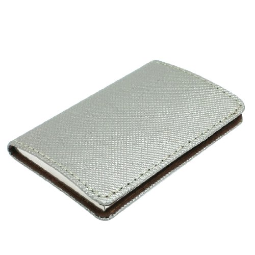 Ruilogod Magnetischer Verschlussgrau Grauer strukturierter Kunst-Leder-beschichteter Geschäftsname Karten von Ruilogod