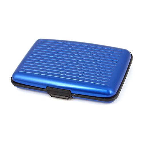 Ruilogod Metall 6 Slots Geschäftsname Bank Kredit ID Kartenhalter Container Blau von Ruilogod