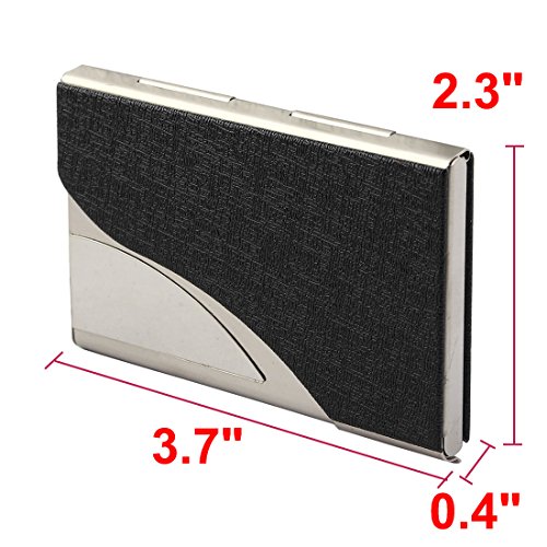 Ruilogod Metall Outdoor Reisende Geschäftsname kreditausweise Karte case Halter Organizer schwarz von Ruilogod