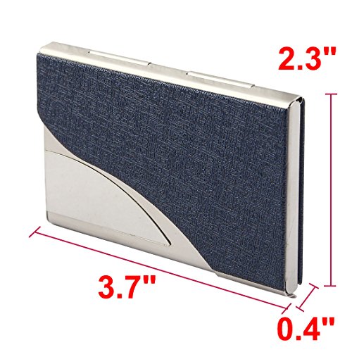 Ruilogod Metall Outdoor Reisende geschäftsname Credit id Card case Halter Organizer dunkelblau von Ruilogod