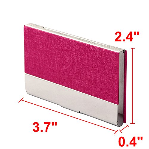 Ruilogod Metall outdoor arbeitsgeschäftsname kreditausweis case coverbox halter organizer magenta von Ruilogod