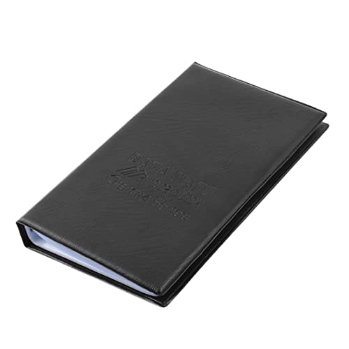 Ruilogod Notebook-Design 300 Slot-Kapazität Visitenkartenhalter Schwarz von Ruilogod