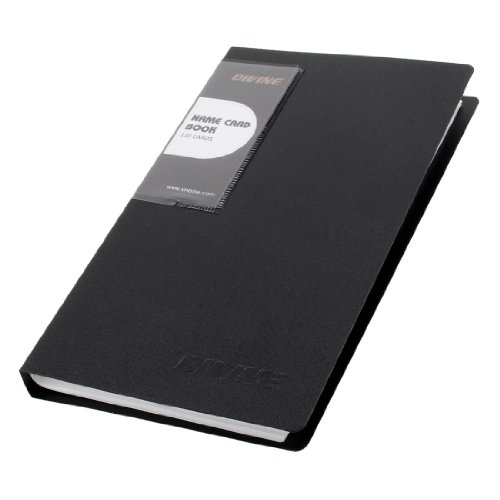Ruilogod Notebook-geformte 120 Stück Kapazität Visitenkartenhalter Schwarz von Ruilogod