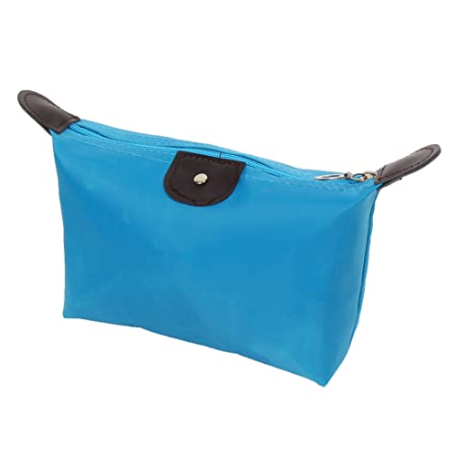 Ruilogod Nylon Dame wasserbeständiger kosmetischer Make-up-Organizer Halter Tasche Handtasche himmelblau von Ruilogod
