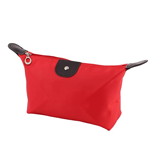 Ruilogod Nylon Dame wasserbeständiger kosmetischer Make-up-Organizer-Halter Tasche Handtasche rot von Ruilogod