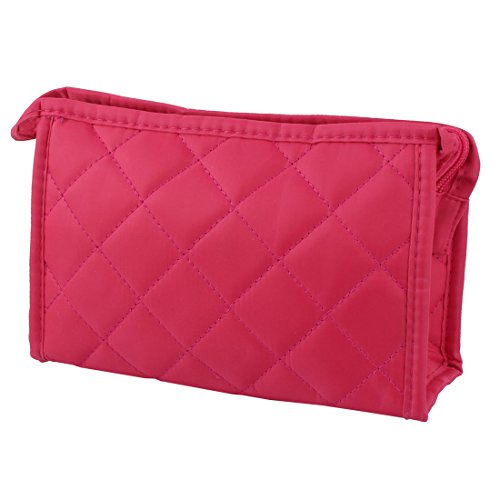 Ruilogod Nylon Frauen rechteckige Form Reißverschluss Cosmetic Bag Portemonnaie w Spiegel Fuchsia Ruilogod Nylon Frauen rechteckige Form Reißverschluss Cosmetic Bag Portemonnaie w Spiegel Fuchsia von Ruilogod