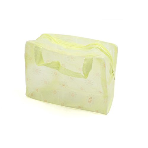 Ruilogod Nylon Gelb tragbarer Reißverschluss Waschepaket Damen Kosmetiktasche Lagerungspaket Ruilogod Nylon Gelb tragbarer Reißverschluss Waschepaket Damen Kosmetiktasche Lagerungspaket von Ruilogod