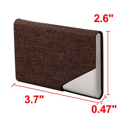 Ruilogod Outdoor Travel Faux Leder Magnetischer Schließung Geschäftsname Credit ID Karten Fall Box Halter Container Organizer von Ruilogod