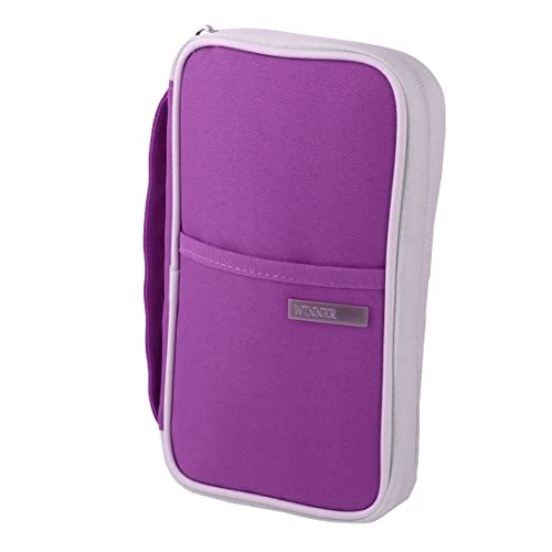 Ruilogod Outdoor Travel Passport Holder Credit ID-Karte Geldbörse Geldbörse Fallabdeckung Dokumenttasche s lila von Ruilogod