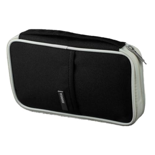 Ruilogod Outdoor Travel Passport Inhaber Credit ID-Karte Geldbörse Geldbörse Fallabdeckung Dokumenttasche S Schwarz von Ruilogod