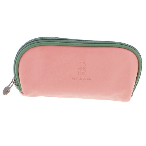 Ruilogod Peach Pi NK-Reißverschluss-Faux-Leder-Kosmetikhalter-Taschen-Tasche für Frau von Ruilogod