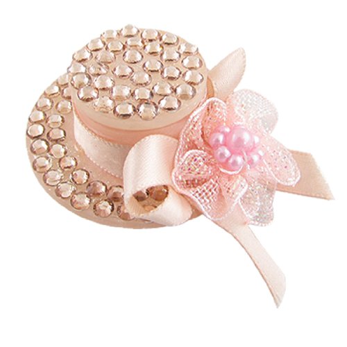 Ruilogod Peachpuff Bowknot Hut Stil Haarspange Pin für Damen von Ruilogod