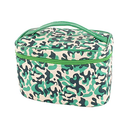Ruilogod Polyester Damen Handling Gurt Reißverschluss Kulturhülle Kosmetiktasche Tricolor von Ruilogod