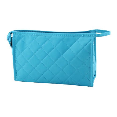 Ruilogod Polyester Plaid Designed Damen mit Reißverschluss beweglicher kosmetischer Organisator-Beutel-Blau von Ruilogod